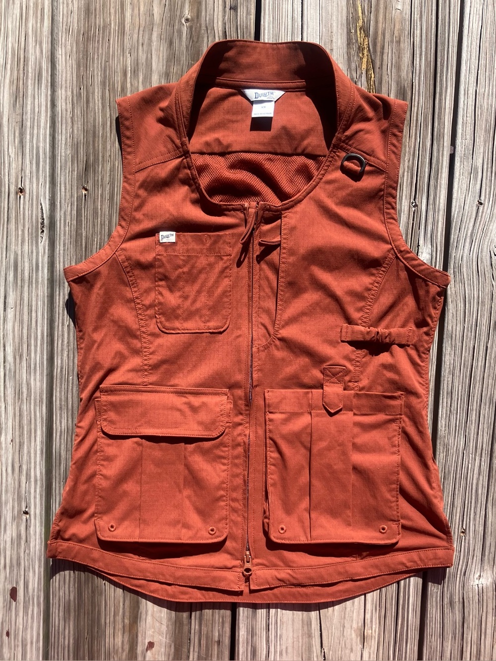 Duluth Heirloom Gardening Vest Rust XS